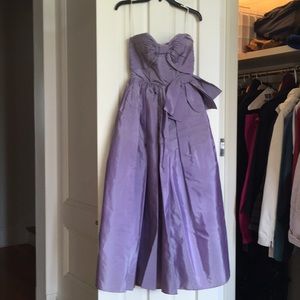 Lilac taffeta formal dress